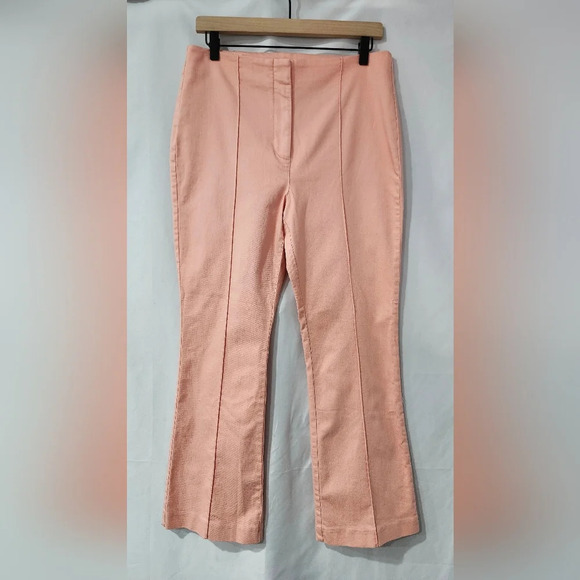 LOFT Pants - Loft NWT Womens Kick Crop Pant Size 8 Peach High Rise Stretch Modern Classic
